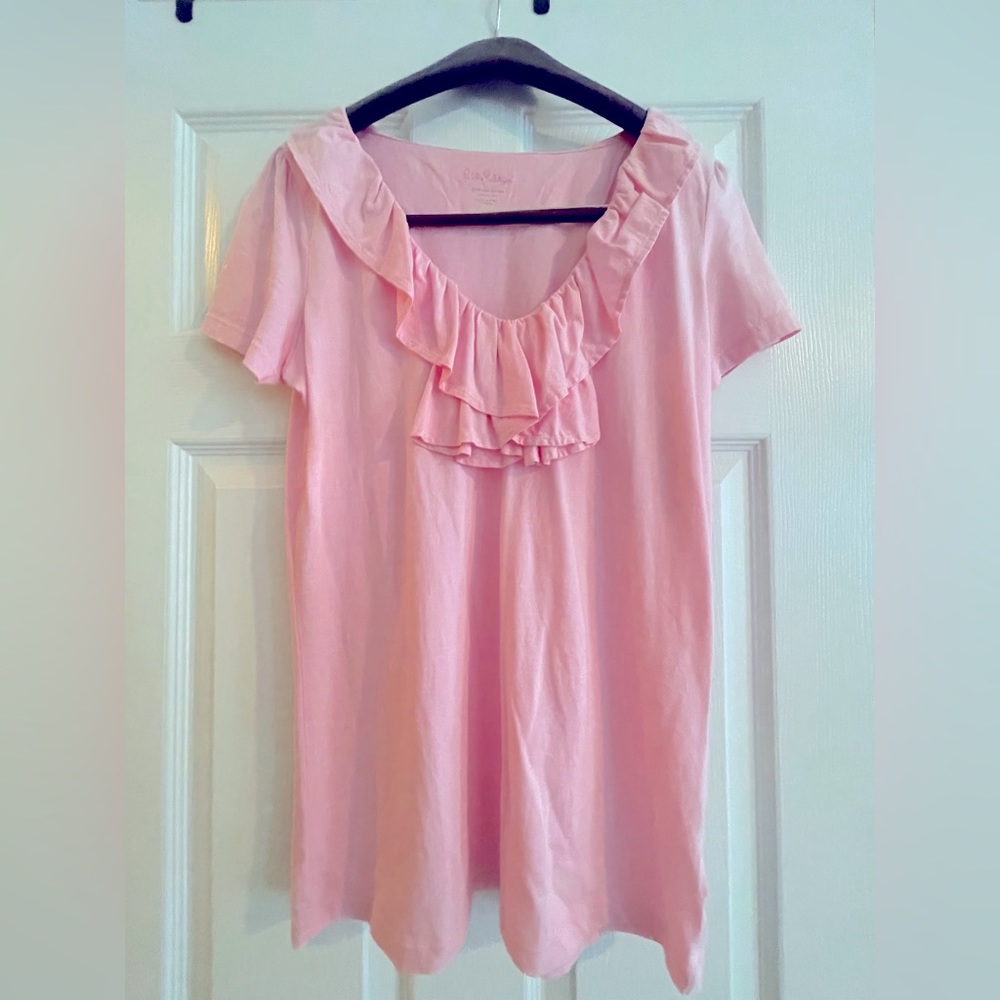 Lilly Pulitzer ruffled Tee
